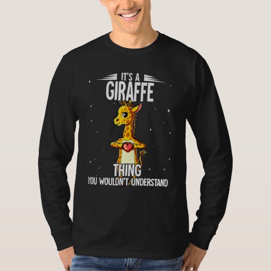 T-shirt C'Est Une Giraffe Thé Giraffe (Devant)