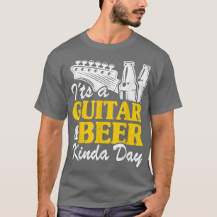 T-shirt C'est Une Guitare & Bière Kinda Day Guitares Amour