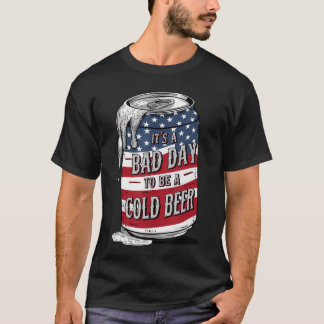T-shirt C'est une mauvaise journée pour une bière froide D