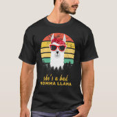 T-shirt C'est une mauvaise maman Llama Fuuny Llama (Devant)