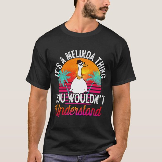 T-shirt C'est une Melinda que tu ne comprendrais pas Meli (Devant)