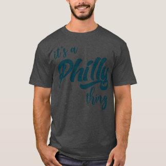 T-shirt C'Est Une Typographie De Philly Midnight Green