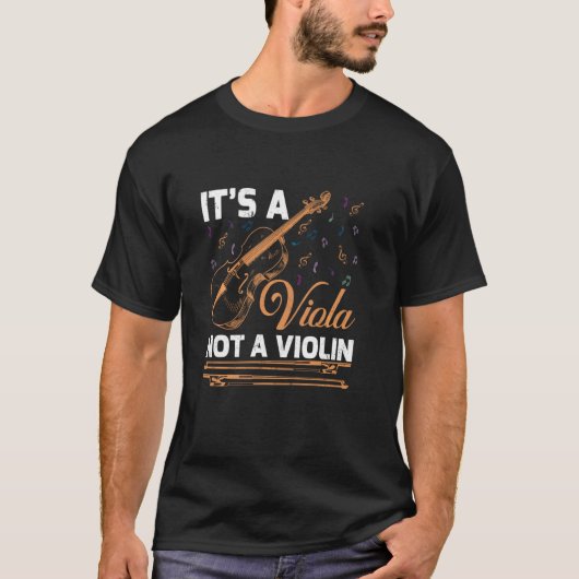 T-shirt C'est une Viola pas un violon Alto Clef (Devant)