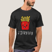 T-shirt C'Est Vendredi Souriant frites Frégates Humoristiq (Devant)