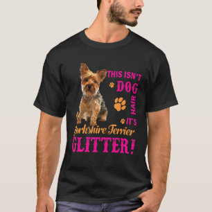 T-shirt C'est Yorkshire Terrier Parties scintillant Funny