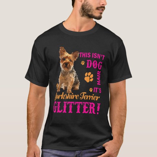 T-shirt C'est Yorkshire Terrier Parties scintillant Funny  (Devant)
