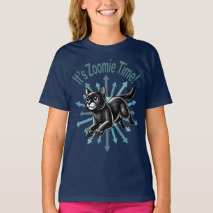 T-shirt C'est Zoomie Time Black Cat