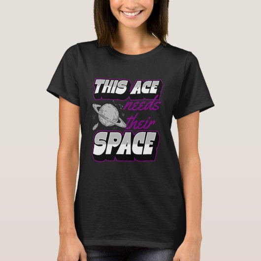 T-shirt Cet As A Besoin De Leur Espace Asexuel Fierté Spac (Devant)