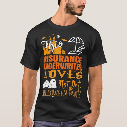 T-shirt Cet assureur aime Hallowee 31 oct (Devant)
