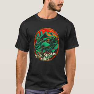 T-shirt Cet endroit est la chasse à la pêche à la mine cha