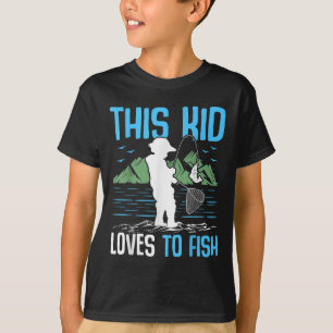 T-shirt Cet enfant adore pêcher I Pêche