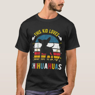 T-shirt Cet Enfant Aime Chihuahuas Garçons Et Filles Chihu