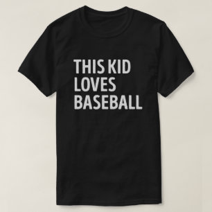 T-shirt Cet Enfant Aime Le Joueur De Baseball