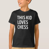 T-shirt Cet Enfant Aime Le Joueur D'Échecs (Devant)