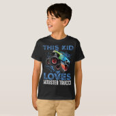T-shirt Cet Enfant Aime Les Camions Monster (Devant entier)