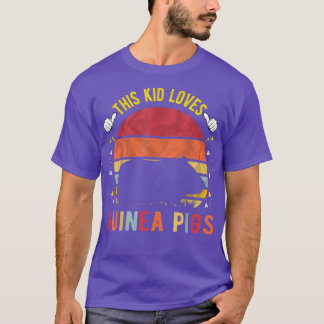 T-shirt Cet Enfant Aime Les Guinéens Chiens Garçons Et Fil