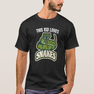 T-shirt Cet Enfant Aime Les Serpents Citation Viper Graphi