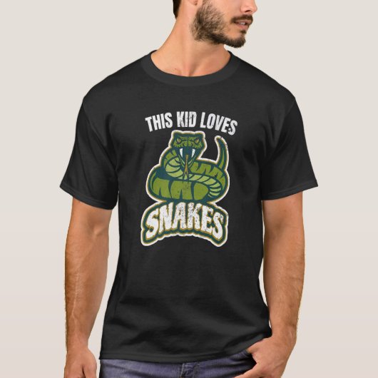 T-shirt Cet Enfant Aime Les Serpents Citation Viper Graphi (Devant)