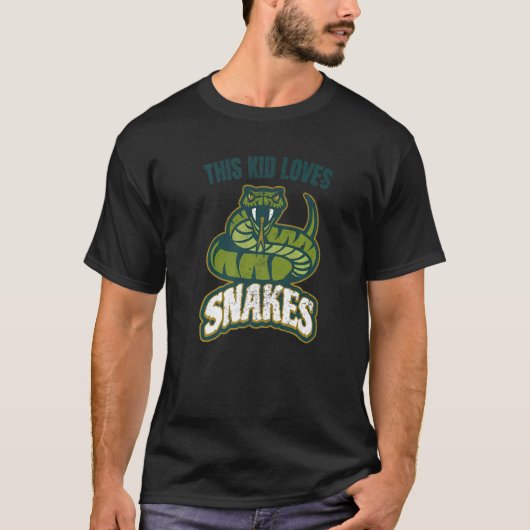 T-shirt Cet Enfant Aime Les Serpents Citation Viper Graphi (Devant)