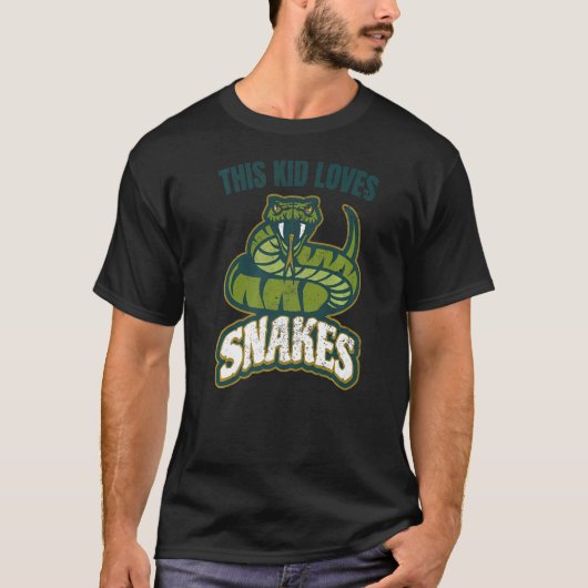T-shirt Cet Enfant Aime Les Serpents Citation Viper Graphi (Devant)