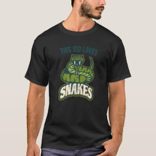 T-shirt Cet Enfant Aime Les Serpents Citation Viper Graphi
