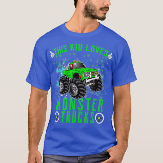 T-shirt Cet Enfant aime Monster Trucks Garçons et filles C