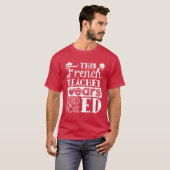 T-shirt Cet enseignant français porte le rouge pour Ed (Devant entier)