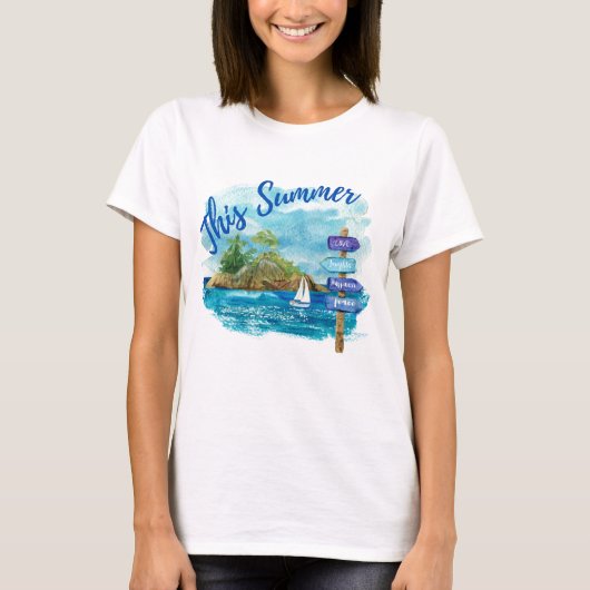 T-shirt Cet été (Devant)