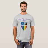 T-shirt Cet évêque aime vous (Devant entier)