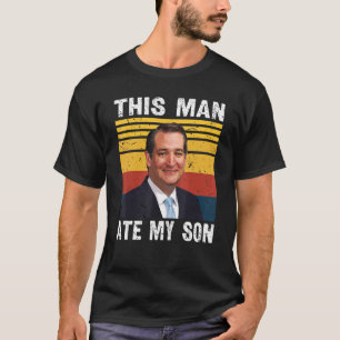 T-shirt Cet Homme Mange Mon Fils Sarcastique Rétro Vintage