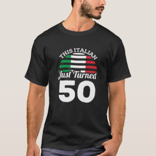 T-shirt Cet Italien Vient De Tourner 50 Italie 50E Anniver