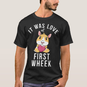 T-shirt C'était l'amour au premier Wheek Cute Guinea Pig P
