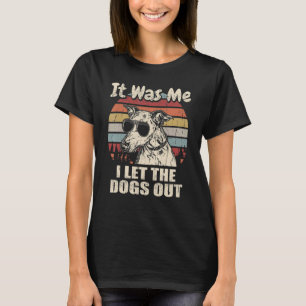T-shirt C'était moi, j'ai laissé sortir les chiens lévrier