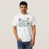 T-shirt Cette année, je donne mon avis au lieu de présente (Devant entier)