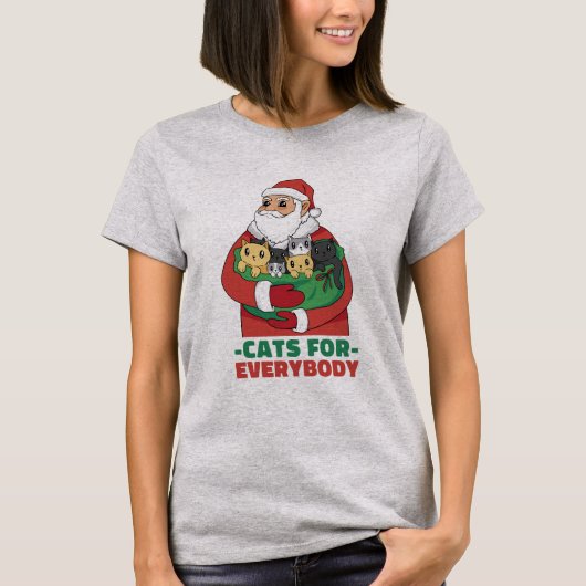 T-shirt Cette année Père Noël a décidé que tout le monde a (Devant)