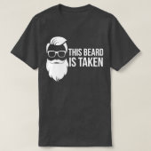 T-shirt Cette barbe est prise T Drôle Drôle Cadeau 1 (Design devant)