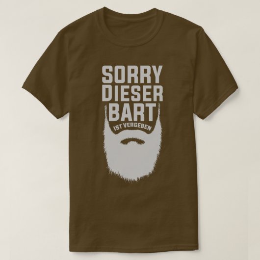 T-shirt Cette barbe prise Hipster drôle barbe 1 (Design devant)