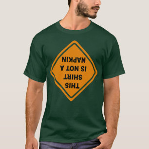 T-shirt Cette chemise n'est pas une serviette Messy Kids M
