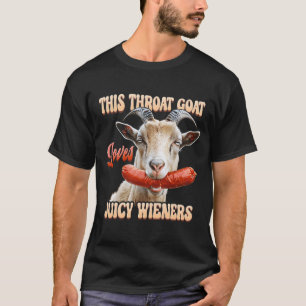 T-shirt Cette Chèvre Throdée Avales Jus Éviers Chèvre Hold