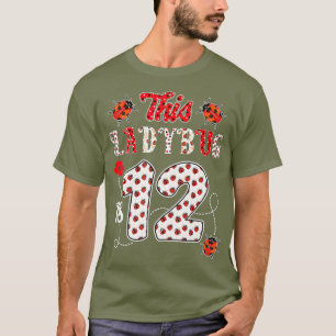 T-shirt Cette coccinelle est 12 ans - 12e anniversaire fil