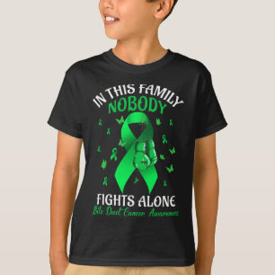 T-shirt Cette Famille Personne ne combat seul Bile Duct Ca