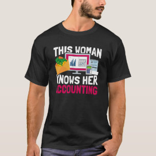 T-shirt Cette Femme Connaît Son Livre Comptable De Vérific
