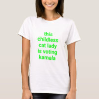 Cette femme de chat sans enfant vote kamala neon