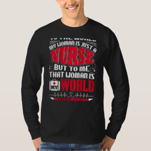 T-shirt Cette femme est le mari de mon infirmière