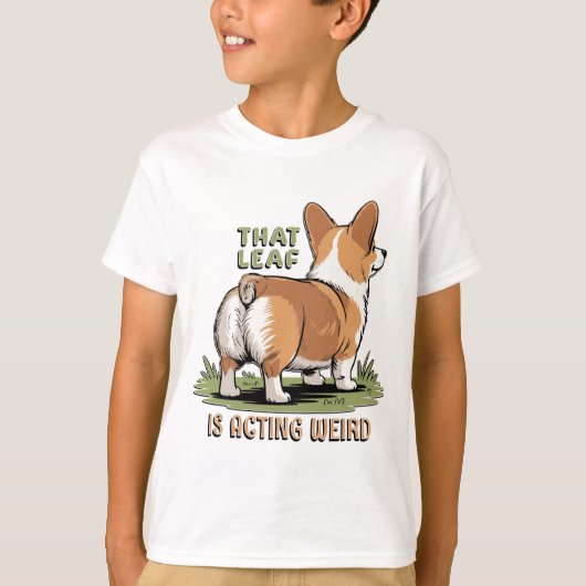 T-shirt Cette feuille se comporte bizarrement (Devant)