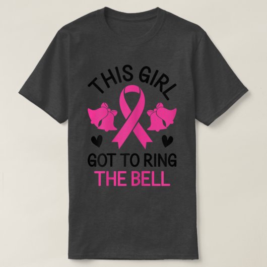 T-shirt Cette fille a fait sonner la Bell Chemo Grad Breas (Design devant)