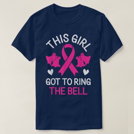 T-shirt Cette fille a fait sonner la Bell Chemo Grad Breas (Design devant)