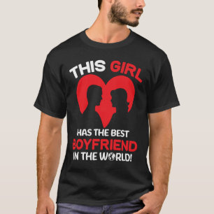 T-shirt Cette Fille A Le Meilleur Garçon De La Vale Mondia