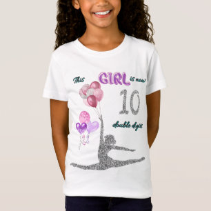 T-Shirt Cette fille a maintenant 10 ans Gymnastique