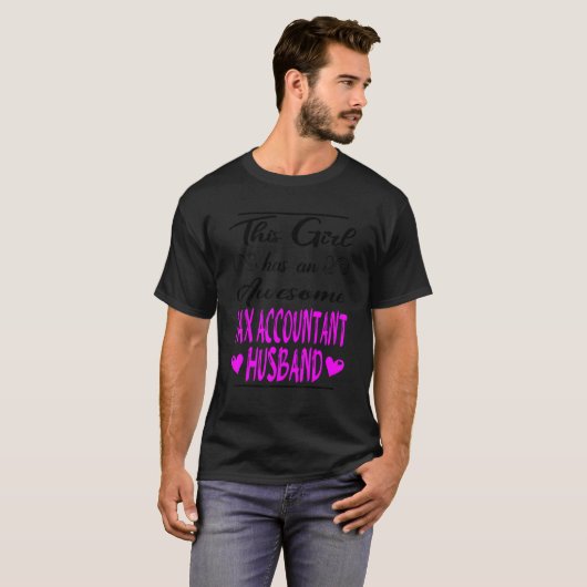 T-shirt Cette Fille A Un Épatant Mari Comptable En Impôt (Devant entier)